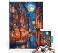 for Adults 1000 Pieces Puzzle Gifts Venice Italy Travel Art Made of wood,for age 14 years and over For Family Fun & Game Night Gift Toys 。size:50x75cm/14.96x20.47inch