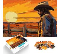 for Adults 1000 Pieces Puzzle Rancher’s Perseverance Made of wood，Suitable for ages 14 and up Hands-on Game Family Fun Gift。size：50x75cm/14.96x20.47inch