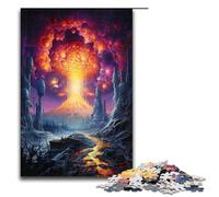 for Adults 1000 Psychedelic Radioactive Energy Jigsaw Puzzles for Wood Jigsaw Christmas Puzzle Gifts 75x50cm