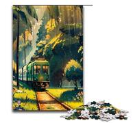 for Adults 1000 Train in The Woods Jigsaw Puzzles for Wood Jigsaw Christmas Puzzle Gifts 75x50cm