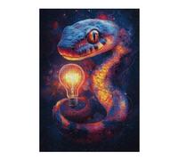 for Adults 1000pcs(38x26cm) S Puzzle Magical Illuminated Snake Artwork Teenagers Puzzles Anti-Stress Toys Hand Speed Race Birthday And Unique Gifts 1000pcs(38x26cm) S
