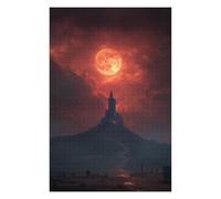 for Adults 1000pcs(75x50cm) Jigsaw Puzzle Moonlit Gothic Castle Scene Puzzle for Adults Toy Wall Decor Perfect Decoration Challenging Game Gifts 1000pcs(75x50cm)