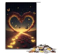 for Adults 1000pcs Piece Heart on The Beach Jigsaw Puzzles for Adults Wood Puzzle Difficult And Challenge 75x50cm