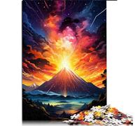 for Adults 2000 Piece Jigsaw Puzzle,Colorful psychedelic volcano eruption Paper puzzle,Suitable for adults and children over 12 years old,Family Entertainment Toys 。Size: 70X100cm