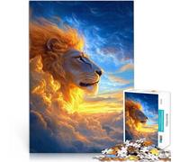 for Adults 2000 Piece Jigsaw Puzzle Lion in the Clouds Made of cardboard for age 14 years and over Home Decoration Gifts Unique Birthday size：70x100cm/27.5x39.3inch