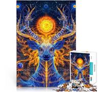 for Adults 2000 Piece Jigsaw Puzzle Star Deer Made of cardboard for age 14 years and over Suitable for couples Fun at Home Activities, Birthday Present,Travel Gifts。size：70x100cm/27.5x39.3inch