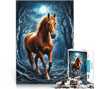 for Adults 2000 Piece Puzzle Majestic Horse in Jungle Made of cardboard Suitable for ages 14 and up Analysis and logic Birthday Gifts。size:70x100cm/27.5x39.3inch