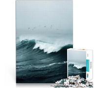 for Adults 2000 Pieces Puzzle Gifts “Majestic Ocean Waves” Made of cardboard，for age 14+ Anti-Stress Toys Fun at Home Activities, Birthday Present,Travel Gifts。size：70x100cm/27.5x39.3inch