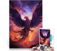 for Adults 2000 Pieces Puzzle “Mystical Phoenix Bird” Made of cardboard，for and from 14 years and over Home decoration because it is ideal as a gift for the whole family。size：70x100cm/27.5x39.3inch