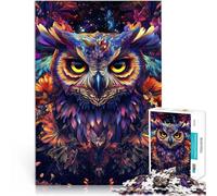 for Adults 2000 Pieces Puzzle Owl under the moon Made of cardboard for and 14 years and over Play toys because it is ideal as a gift for the whole family。size:70x100cm/27.5x39.3inch