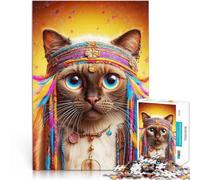 for Adults 2000 Pieces Puzzle The Feline Fashionista Made of cardboard，Suitable for people aged 14 and above Educational Games Home Decoration game. gifts for friends and family。size：70x100cm