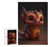 for Adults 300 PCS Jigsaw Puzzle Adorable Baby Dragon Artwork Adult Jigsaw Family Game Precision Cutting Unique Birthday And Xmas Gifts 300 PCS
