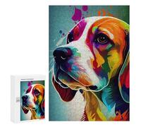for Adults 300 PCS Jigsaw Puzzle Beagle Colorful Teenagers Puzzles Hands-on Game Home Decoration Challenging Game Gifts 300 PCS