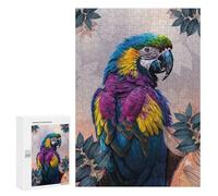 for Adults 300 PCS Jigsaw Puzzle Colorful Parrot in Low Poly Style Jigsaw for Adults Relaxing Games For Family Fun Challenging Game Gifts 300 PCS
