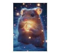 for Adults 300 PCS Jigsaw Puzzle Cute Magic Hamster Jigsaws for Adults Family Game Difficult Hard Challenging Game Gifts 300 PCS