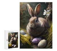 for Adults 300 PCS Jigsaw Puzzle Easter Bunny VI Teenagers Puzzles Hands-on Game Home Decoration Challenging Game Gifts 300 PCS