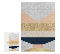 for Adults 300 PCS Jigsaw Puzzle Geometric Textures XI Jigsaw for Adults Relaxing Games For Family Fun Challenging Game Gifts 300 PCS