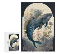 for Adults 300 PCS Jigsaw Puzzle Innocent Whale Jigsaw for Adults Relaxing Games For Family Fun Challenging Game Gifts 300 PCS