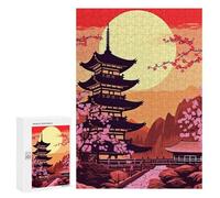for Adults 300 PCS Jigsaw Puzzle Japanese Landscape Paint Teenagers Puzzles Hands-on Game Home Decoration Challenging Game Gifts 300 PCS
