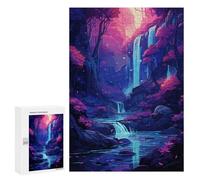 for Adults 300 PCS Jigsaw Puzzle Japanese Waterfall Puzzles for Adults Anti-Stress Toys Difficult Hard Fun Activities at Home 300 PCS