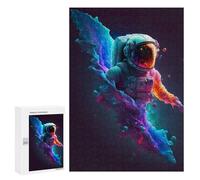 for Adults 300 PCS Jigsaw Puzzle Neon Explosion Puzzles for Adults Anti-Stress Toys Difficult Hard Fun Activities at Home 300 PCS