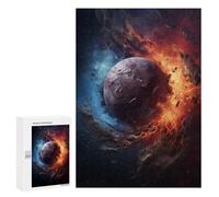 for Adults 300 PCS Jigsaw Puzzle Planetary Collision Puzzles for Adults Anti-Stress Toys Difficult Hard Fun Activities at Home 300 PCS