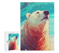 for Adults 300 PCS Jigsaw Puzzle Polar Bear Animals Puzzles for Adults Anti-Stress Toys Difficult Hard Fun Activities at Home 300 PCS