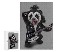 for Adults 300 PCS Jigsaw Puzzle Punk Rock Giant Panda Puzzles for Adults Anti-Stress Toys Difficult Hard Fun Activities at Home 300 PCS