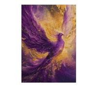 for Adults 300 PCS Jigsaw Puzzle Purple Phoenix Rising Jigsaws for Adults Family Game Difficult Hard Challenging Game Gifts 300 PCS