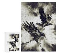 for Adults 300 PCS Jigsaw Puzzle Ravens Puzzle for Adults Family Game Precision Cutting Fun Activities at Home 300 PCS
