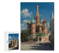 for Adults 300 PCS Jigsaw Puzzle Saint Basil's Cathedral Moscow Jigsaw Puzzles for Adults Staycation Kill Time Every Piece Is Unique - Great Gift for Gaming 300 PCS