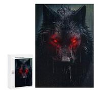 for Adults 300 PCS Jigsaw Puzzle Shadow Wolf Adult Jigsaw Family Game Precision Cutting Unique Birthday And Xmas Gifts 300 PCS