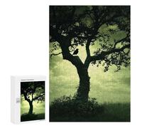 for Adults 300 PCS Jigsaw Puzzle Silhouetted Bird on Tree Adult Jigsaw Family Game Precision Cutting Unique Birthday And Xmas Gifts 300 PCS