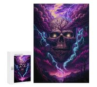 for Adults 300 PCS Jigsaw Puzzle Thundering Skull Apocalypse Puzzle for Adults Family Game Precision Cutting Fun Activities at Home 300 PCS