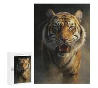 for Adults 300 PCS Jigsaw Puzzle Tiger Roar Power Jigsaw Puzzles for Adults Staycation Kill Time Every Piece Is Unique - Great Gift for Gaming 300 PCS