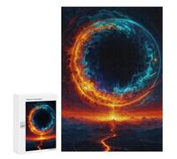 for Adults 300 PCS Jigsaw Puzzle Volcanic Black Hole in Sky Puzzles for Adults Anti-Stress Toys Difficult Hard Fun Activities at Home 300 PCS