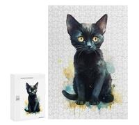 for Adults 300 PCS Jigsaw Puzzle Watercolor Bombay Cat Baby Puzzles for Adults Anti-Stress Toys Difficult Hard Fun Activities at Home 300 PCS