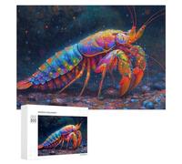 for Adults 300 PCS Puzzle Colorful Mantis Shrimp Artwork Adult Puzzles Hands-on Game Improve Memory Unique Gifts for Birthday And Christmas 300 PCS