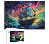 for Adults 300 PCS Puzzle Colorful Sailing Adventure Adult Puzzles Hands-on Game Improve Memory Unique Gifts for Birthday And Christmas 300 PCS