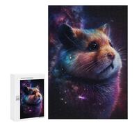 for Adults 300 PCS Puzzle Cosmic Hamster Portrait Jigsaw Puzzles for Adults But Fun And Humorous for Birthday, Chrismas for Is Ideal As A Gift 300 PCS