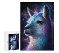 for Adults 300 PCS Puzzle Cosmic Llama Portrait-3 Jigsaw Puzzles for Adults But Fun And Humorous for Birthday, Chrismas for Is Ideal As A Gift 300 PCS