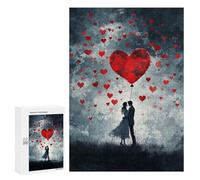 for Adults 300 PCS Puzzle Couple with Heart Balloon Jigsaw Puzzles for Adults But Fun And Humorous for Birthday, Chrismas for Is Ideal As A Gift 300 PCS