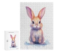 for Adults 300 PCS Puzzle Cute Pastel Baby Rabbit Jigsaw Relax Games Perfect Decoration Unique Gifts for Birthday And Christmas 300 PCS