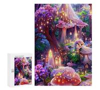 for Adults 300 PCS Puzzle Enchanted Mushroom Forest Adult Puzzles Hands-on Game Improve Memory Unique Gifts for Birthday And Christmas 300 PCS