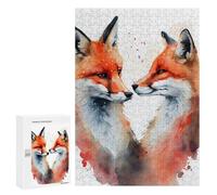 for Adults 300 PCS Puzzle Fox Romantic Couple Jigsaw Puzzles for Adults But Fun And Humorous for Birthday, Chrismas for Is Ideal As A Gift 300 PCS