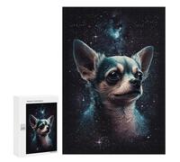 for Adults 300 PCS Puzzle Galactic Chihuahua Cosmic Companion Jigsaw Puzzles for Adults But Fun And Humorous for Birthday, Chrismas for Is Ideal As A Gift 300 PCS
