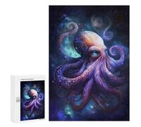 for Adults 300 PCS Puzzle Galactic Octopus Art Print-4 Jigsaw Puzzles for Adults But Fun And Humorous for Birthday, Chrismas for Is Ideal As A Gift 300 PCS