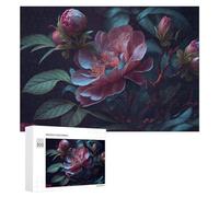 for Adults 300 PCS Puzzle Glowing Peony Flowers-3 Adult Puzzles Hands-on Game Improve Memory Unique Gifts for Birthday And Christmas 300 PCS