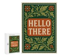 for Adults 300 PCS Puzzle Hello There Floral Art Jigsaw Puzzles for Adults But Fun And Humorous for Birthday, Chrismas for Is Ideal As A Gift 300 PCS