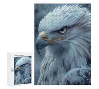 for Adults 300 PCS Puzzle Majestic Bald Eagle Portrait in Winter Jigsaw Puzzles for Adults But Fun And Humorous for Birthday, Chrismas for Is Ideal As A Gift 300 PCS